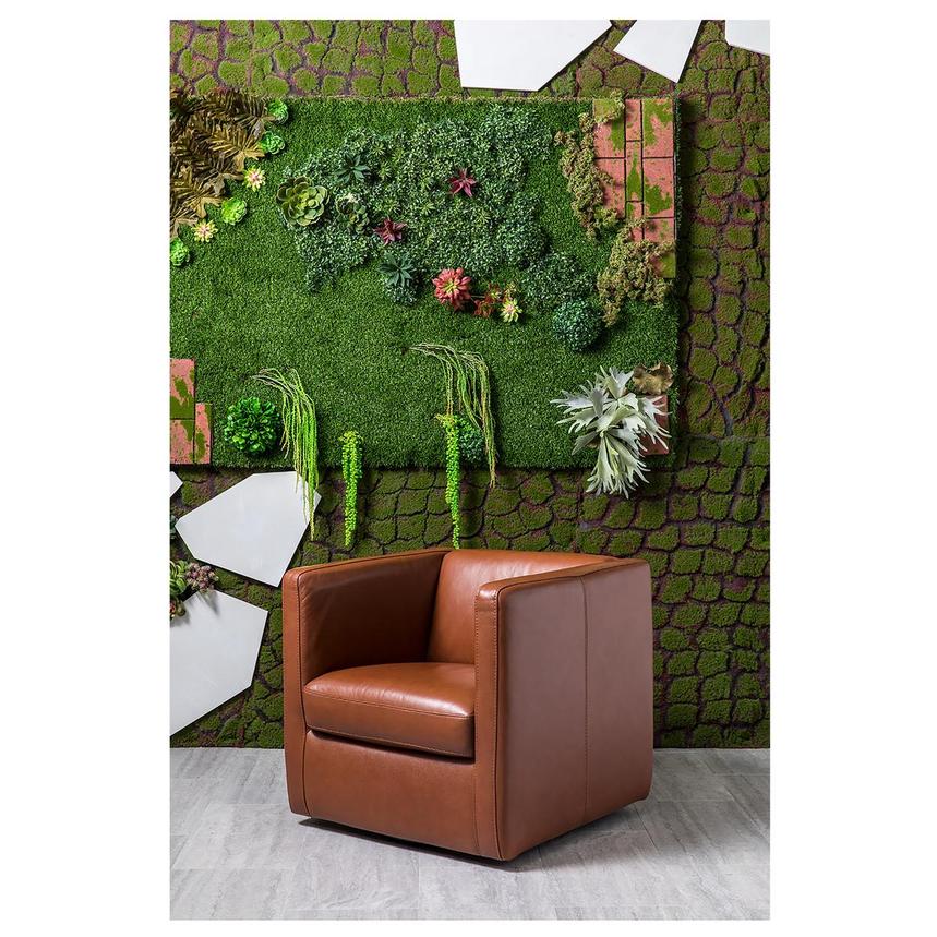 Cute Brown Leather Swivel Chair El, Leather Swivel Chairs For Living Room