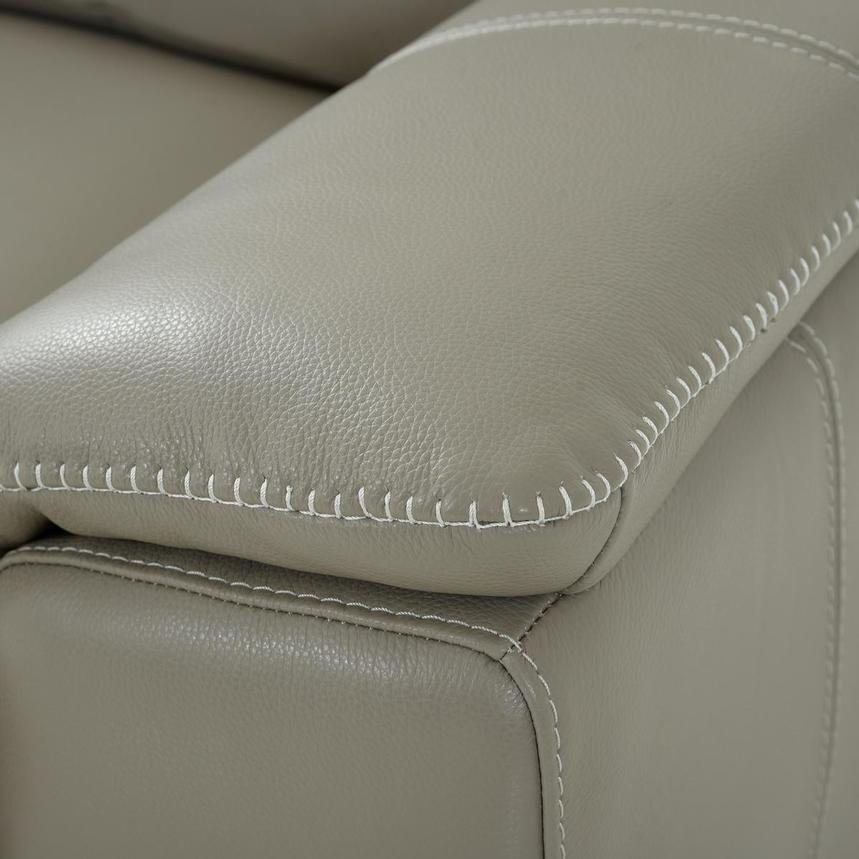 Katherine Taupe Leather Power Recliner  alternate image, 8 of 11 images.