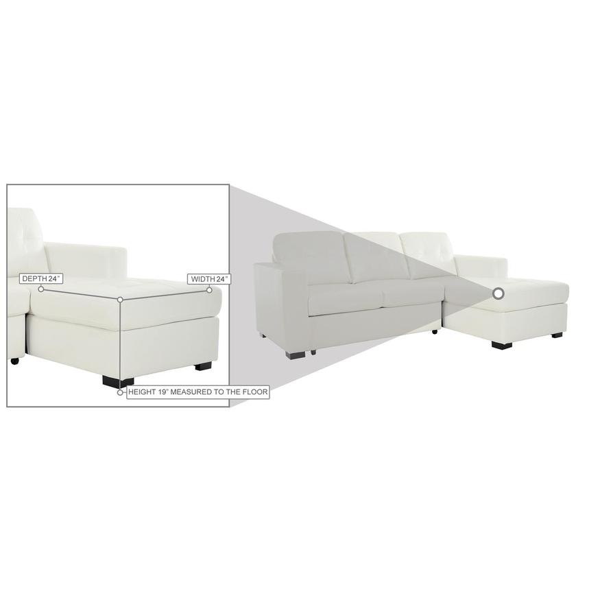 Zander White II Sleeper w/Right Chaise  alternate image, 13 of 14 images.