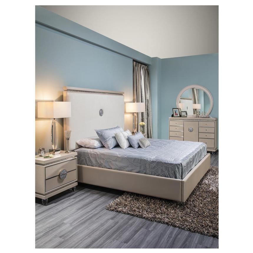 Glimmering Heights King Platform Bed El Dorado Furniture