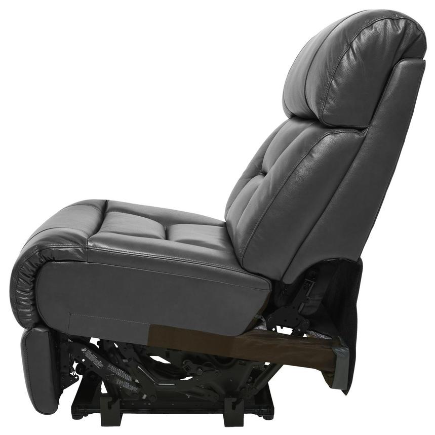 Gio Gray Armless Power Recliner  alternate image, 3 of 5 images.