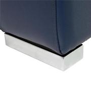 Charlie Blue Home Theater Leather Seating with 5PCS/2PWR  alternate image, 12 of 13 images.