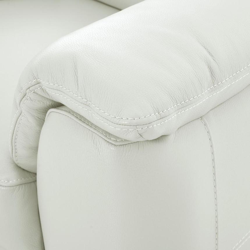 Anabel White Leather Loveseat  alternate image, 8 of 11 images.