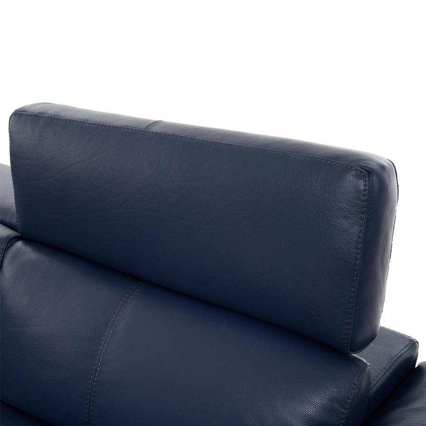 Charlie Blue Leather Power Reclining Sectional with 5PCS/3PWR  alternate image, 6 of 11 images.