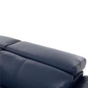 Charlie Blue Leather Power Reclining Sectional with 6PCS/3PWR  alternate image, 7 of 12 images.