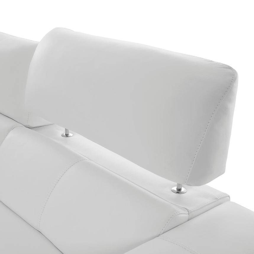 Charlette White Leather Power Reclining Sofa  alternate image, 8 of 14 images.