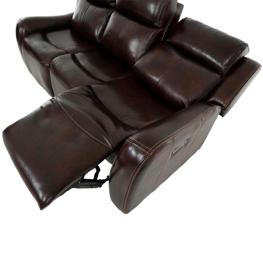 Jake Brown Leather Power Reclining Sofa  alternate image, 8 of 13 images.