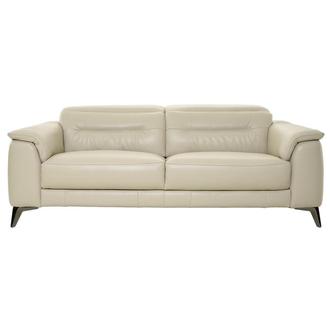 Anabel Cream Leather Sofa