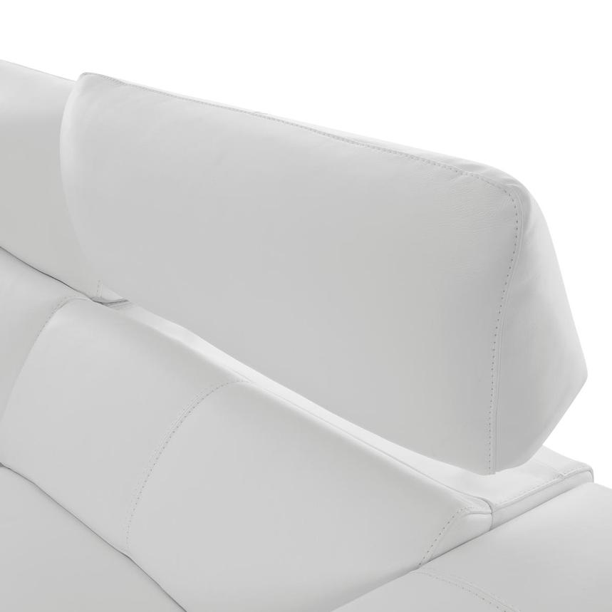 Charlette White Leather Power Reclining Sofa alternate image, 9 of 14 images.