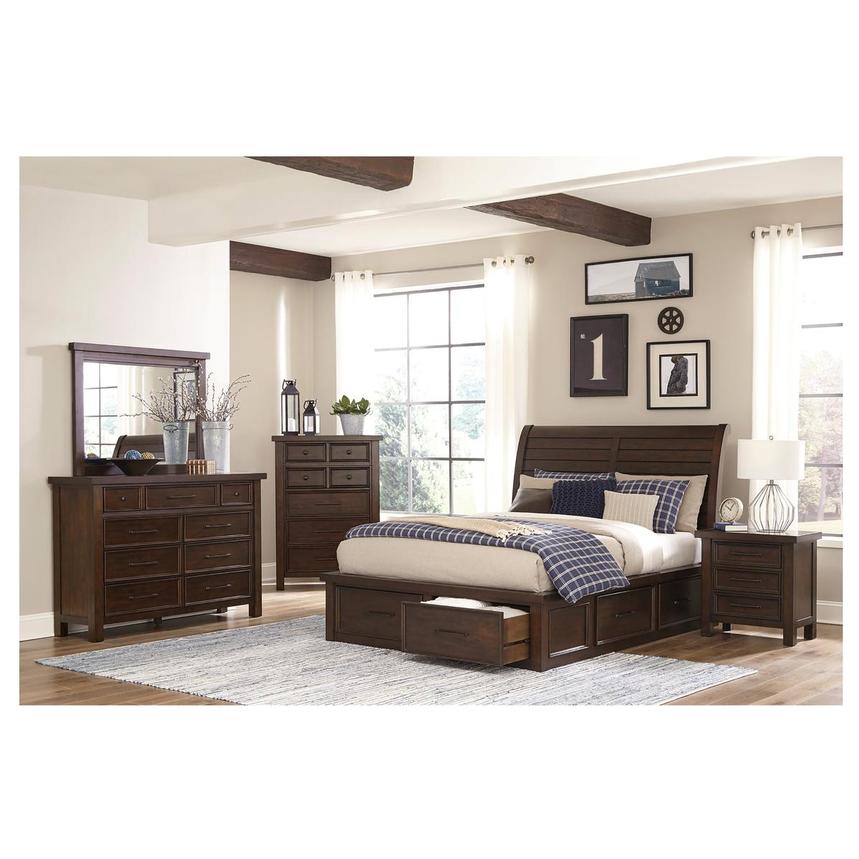 Justin 4-Piece King Bedroom Set  alternate image, 2 of 7 images.