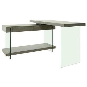 Cherish Gray L-Shaped Desk