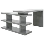 Jax Gray L-Shaped Desk  alternate image, 3 of 8 images.