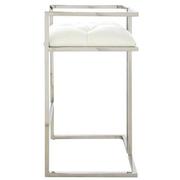 Dixie White/Silver Counter Stool  alternate image, 3 of 8 images.