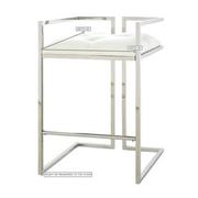 Dixie White/Silver Counter Stool  alternate image, 8 of 8 images.
