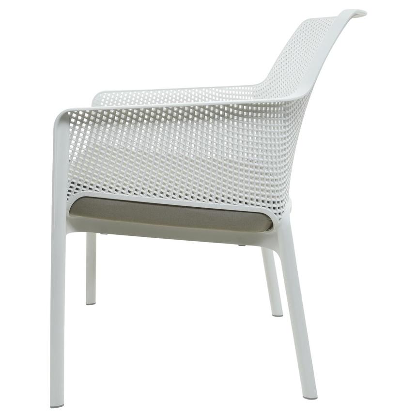 Net White Accent Chair w/Cushion  alternate image, 3 of 8 images.