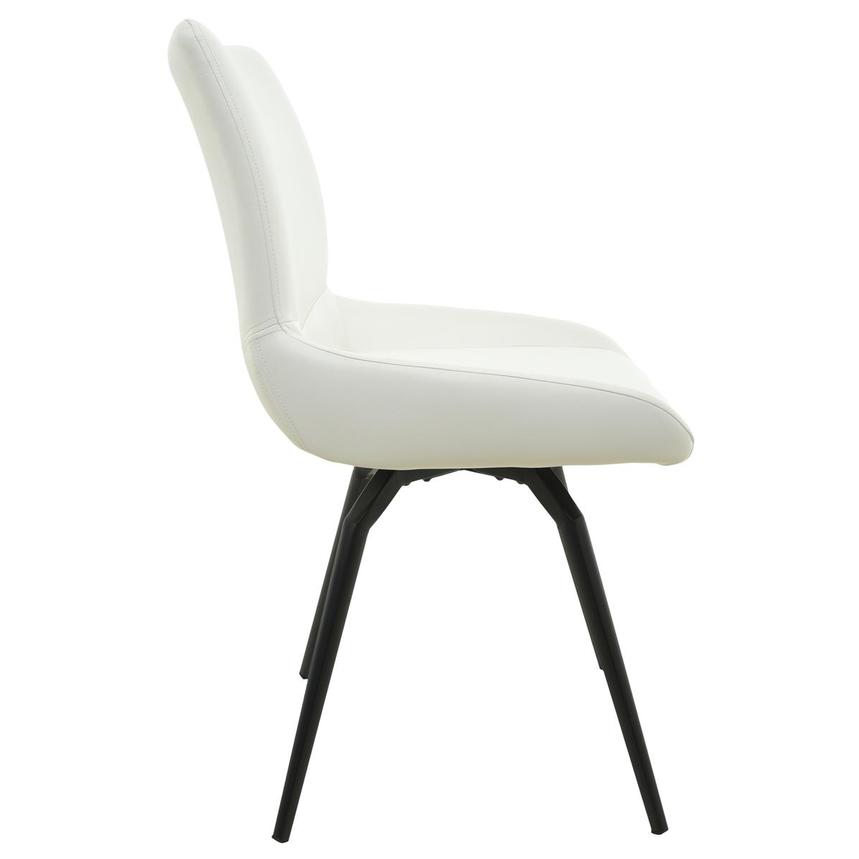 Nona White Swivel Side Chair  alternate image, 3 of 7 images.