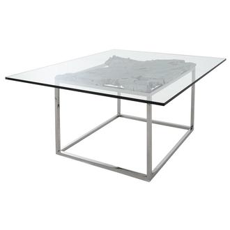 Utica Gray Square Dining Table