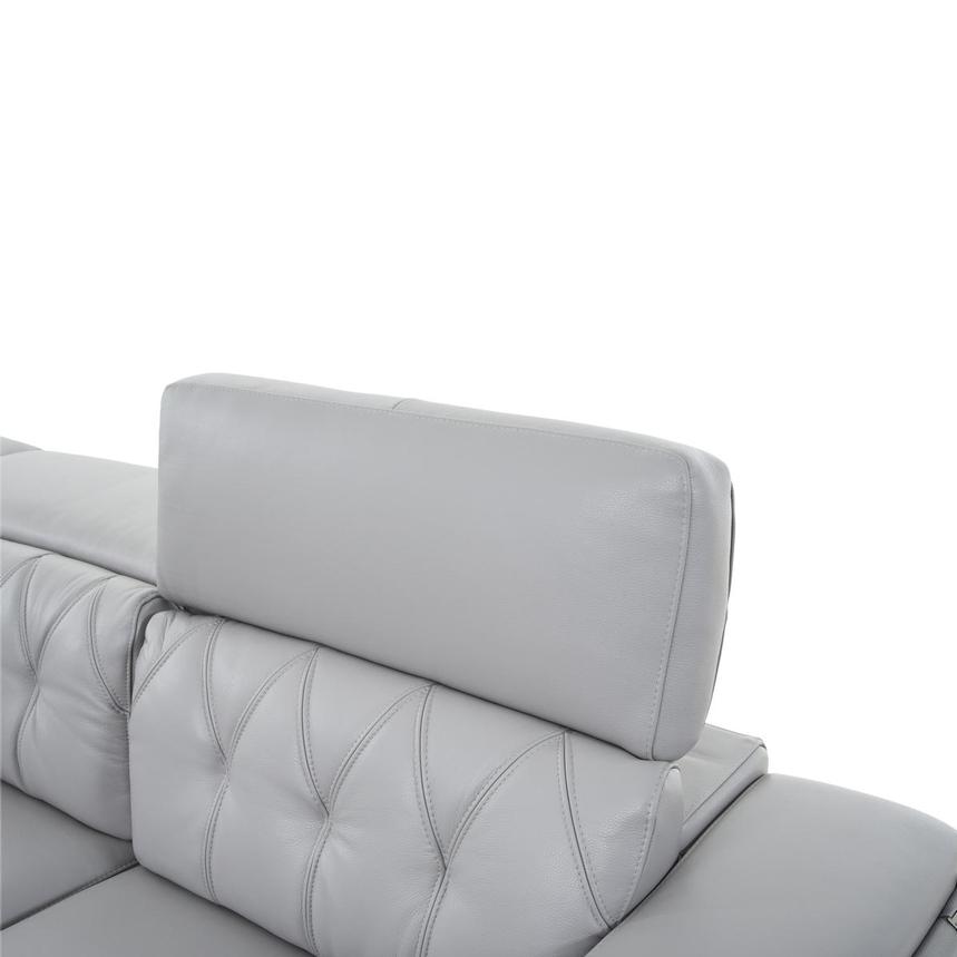 Anchi Silver Leather Power Reclining Sectional with 5PCS/3PWR alternate image, 6 of 11 images.