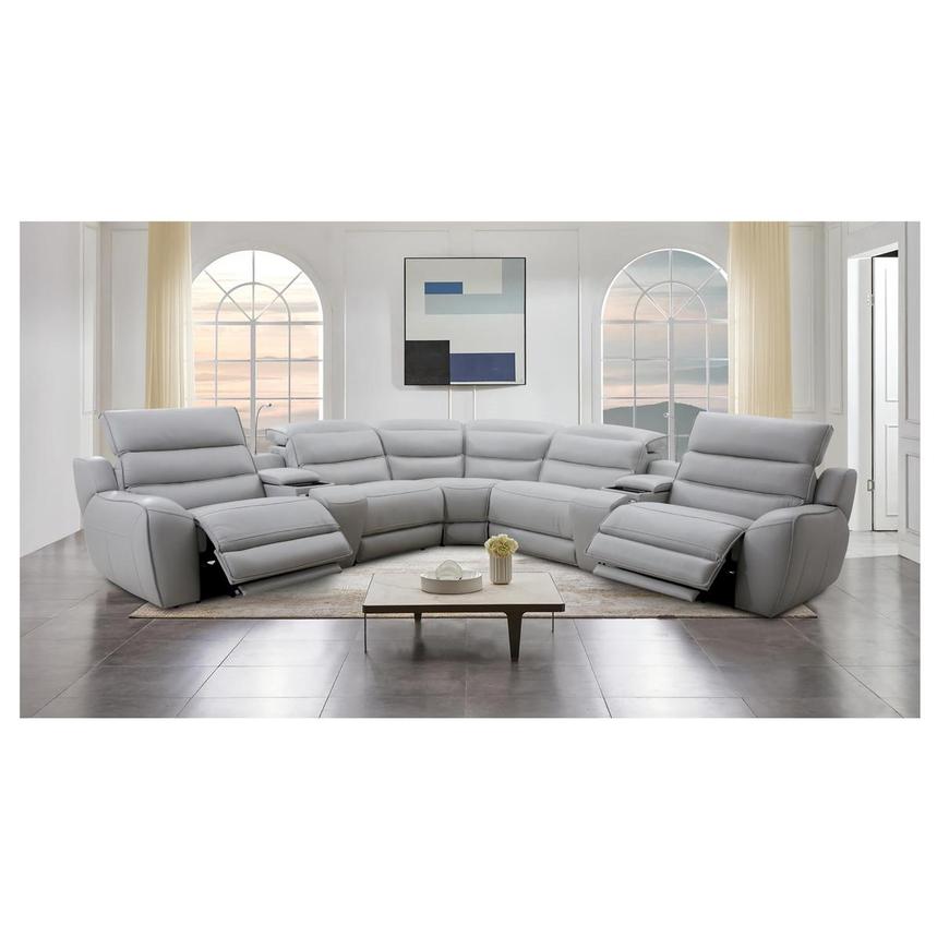 Cosmo ll Leather Power Reclining Sectional with 6PCS/3PWR  alternate image, 3 of 23 images.