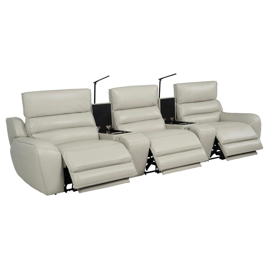 Cosmo II Home Theater Leather Seating with 5PCS/3PWR  alternate image, 6 of 16 images.
