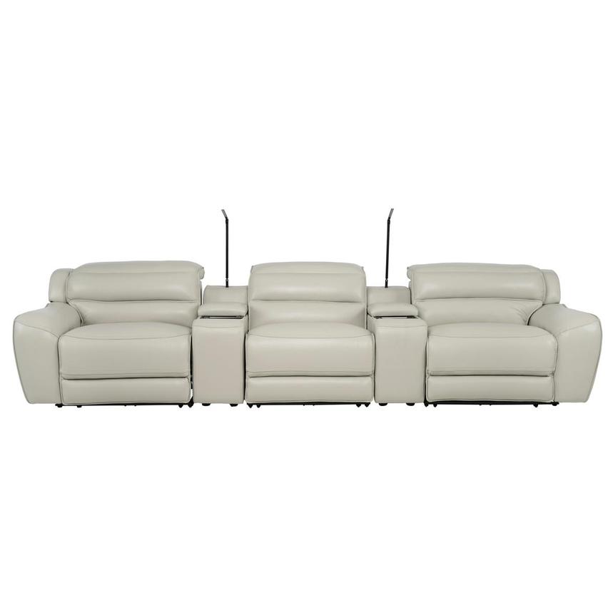 Cosmo II Home Theater Leather Seating with 5PCS/3PWR  main image, 1 of 15 images.