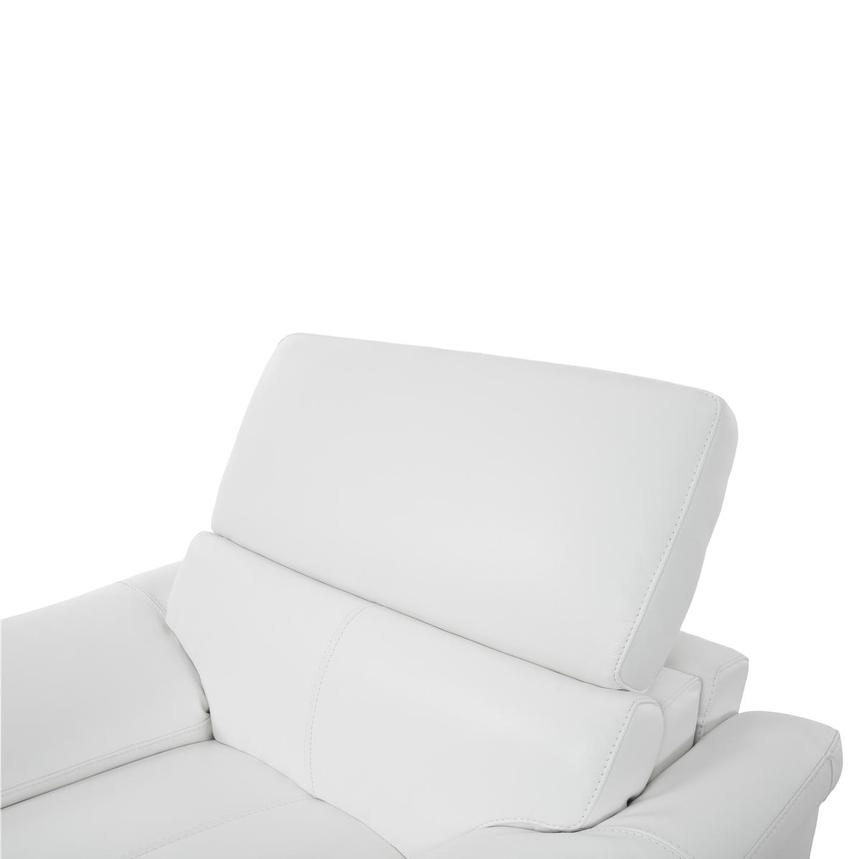 Gabrielle White Leather Power Recliner  alternate image, 6 of 12 images.