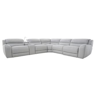 Cosmo ll Leather Power Reclining Sectional with 6PCS/3PWR