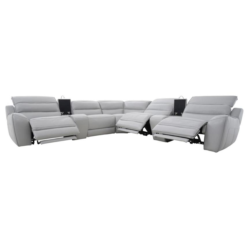 Cosmo II Leather Power Reclining Sectional with 7PCS/3PWR  alternate image, 4 of 25 images.