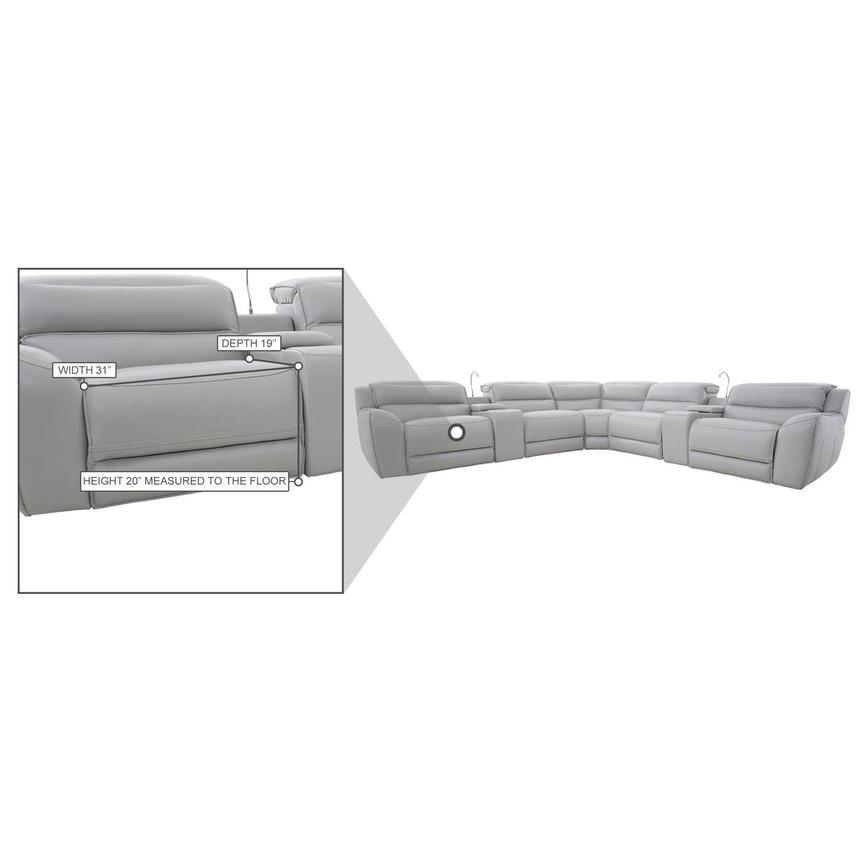 Cosmo II Leather Power Reclining Sectional with 7PCS/3PWR  alternate image, 28 of 28 images.