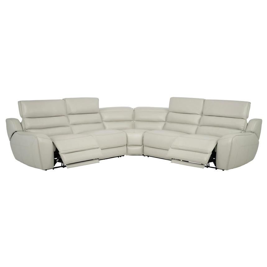 Cosmo II Leather Power Reclining Sectional with 5PCS/2PWR alternate image, 2 of 8 images.