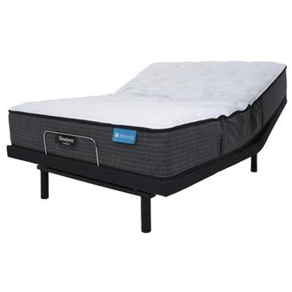 Harmony Maui-Med Firm Queen Mattress w/Essentials IV Powered Base by Serta