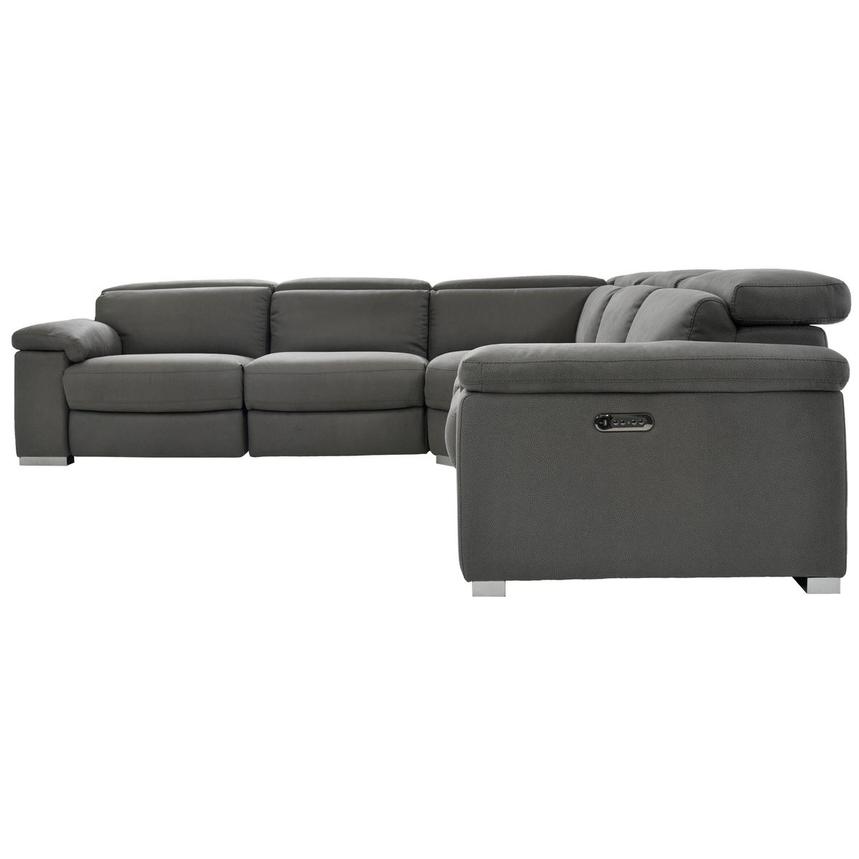 Karly Dark Gray Power Reclining Sectional with 5PCS/2PWR alternate image, 2 of 6 images.