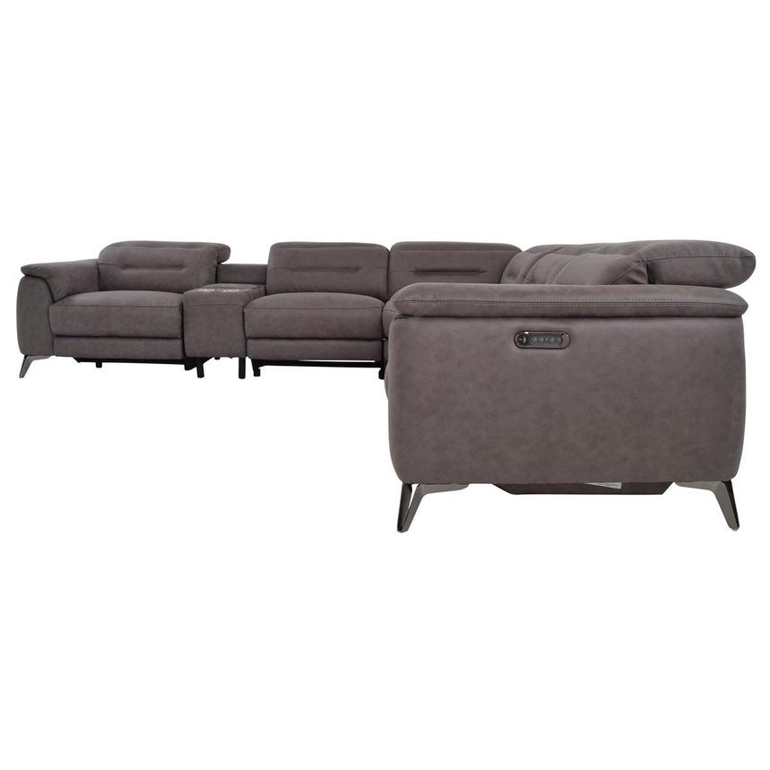 Claribel II Gray Power Reclining Sectional with 6PCS/2PWR  alternate image, 4 of 10 images.