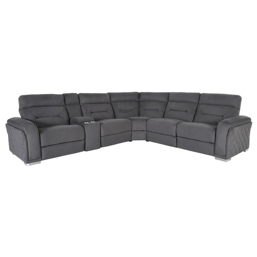 Kim Gray Power Reclining Sectional with 6PCS/2PWR  main image, 1 of 7 images.