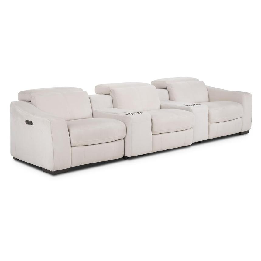 Jameson Cream Home Theater Seating with 5PCS/3PWR  alternate image, 3 of 9 images.
