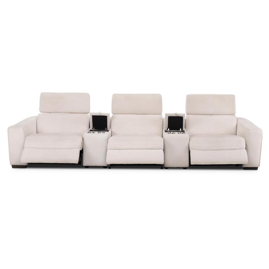 Jameson Cream Home Theater Seating with 5PCS/3PWR alternate image, 2 of 9 images.