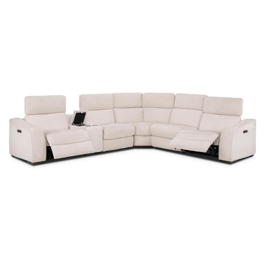 Jameson Cream Power Reclining Sectional with 6PCS/2PWR alternate image, 2 of 10 images.