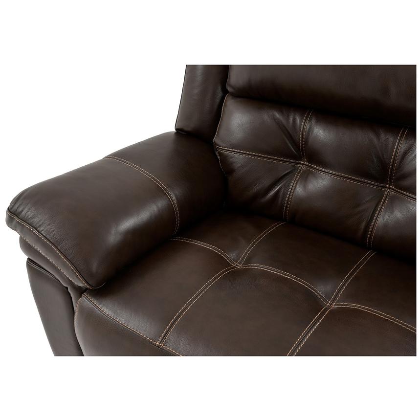 Stallion Brown Leather Power Reclining Sectional El Dorado Furniture