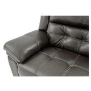 Stallion Gray Leather Power Reclining Sectional with 5PCS/2PWR  alternate image, 3 of 9 images.