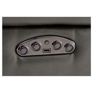 Stallion Gray Leather Power Reclining Sectional with 5PCS/2PWR  alternate image, 8 of 9 images.