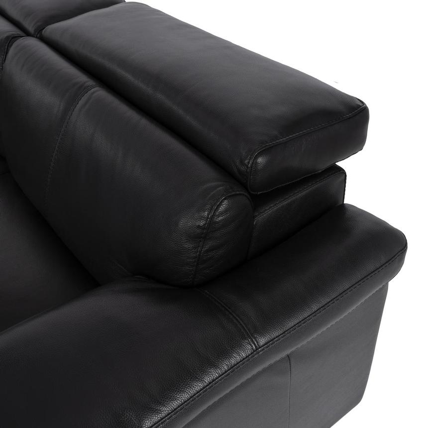 Charlie Black Leather Power Reclining Sectional with 5PCS/2PWR alternate image, 7 of 12 images.