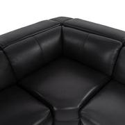 Charlie Black Leather Power Reclining Sectional with 6PCS/2PWR  alternate image, 4 of 12 images.