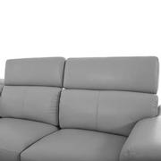 Charlie Light Gray Leather Power Reclining Sectional with 6PCS/2PWR  alternate image, 8 of 16 images.