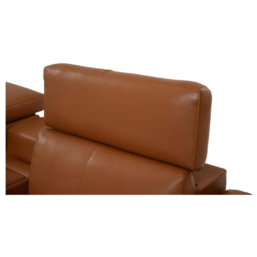 Charlie Tan Leather Power Reclining Sectional with 6PCS/2PWR  alternate image, 4 of 10 images.