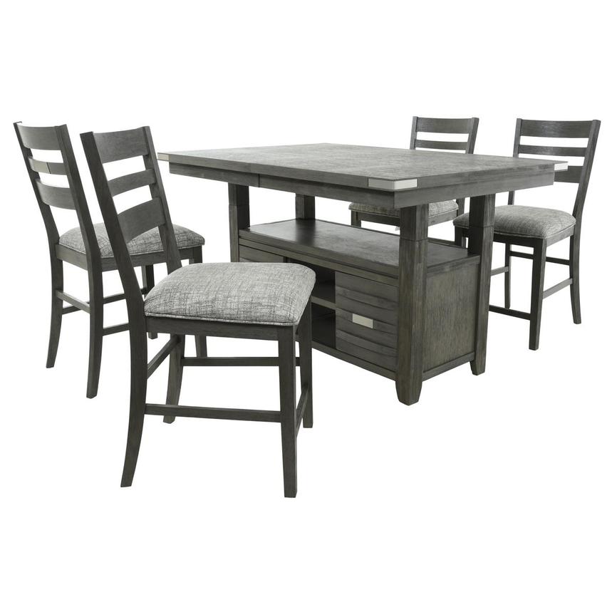 Logan Gray 5-Piece Counter Dining Set  alternate image, 4 of 29 images.