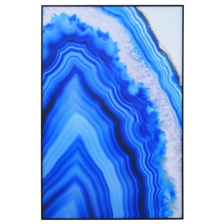 Quartz Blue Acrylic Wall Art El Dorado Furniture