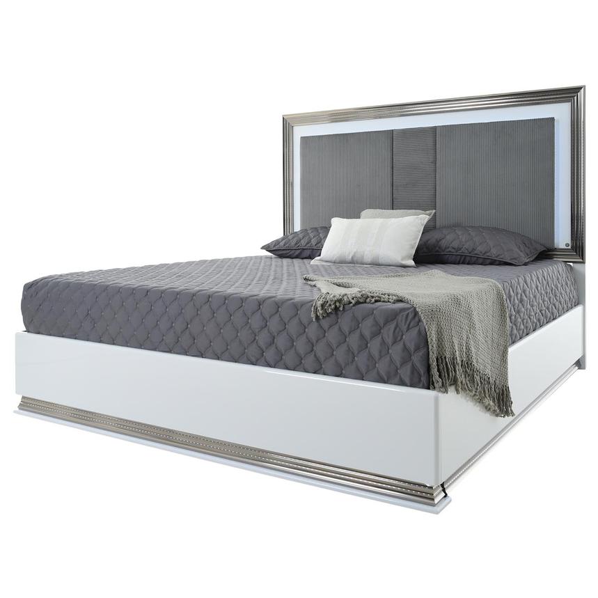 Leah White King Panel Bed | El Dorado Furniture