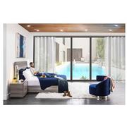 Okru II Dark Blue Accent Chair w/2 Pillows  alternate image, 2 of 12 images.