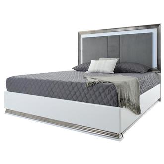 Leah White Queen Panel Bed