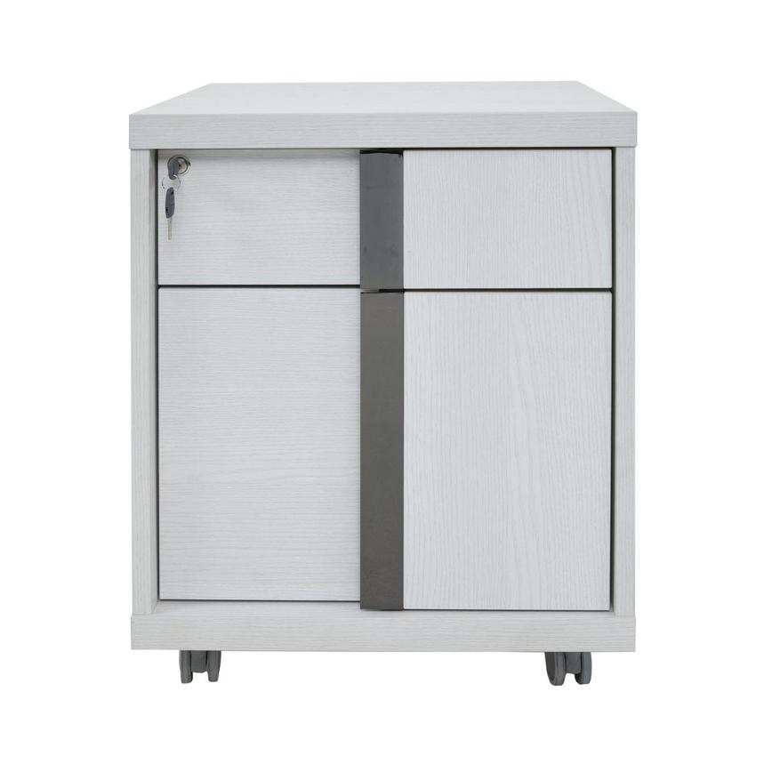 white rolling file cabinet